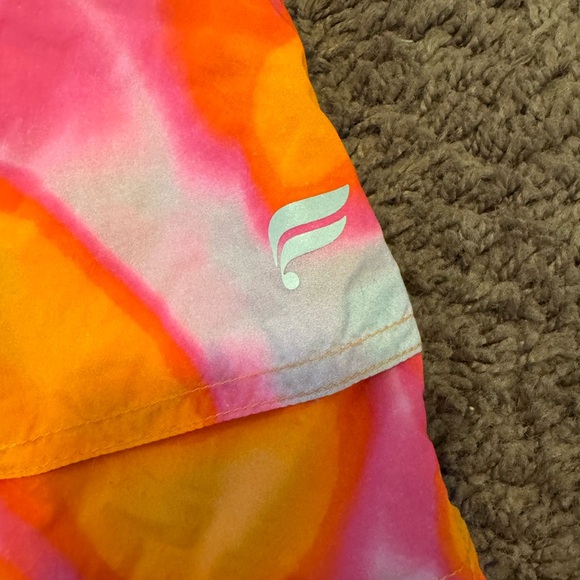 Fabletics Ultra High-Waisted Piped Nylon Short Pink Escape Shorts M NEW $65 - Picture 7 of 9